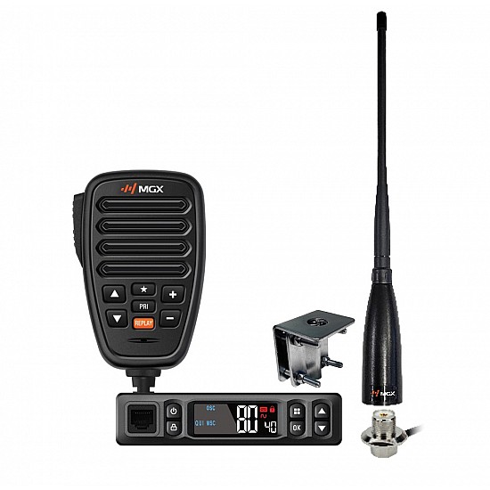 MGX C1 Waterproof Compact UHF CB 12-24V UHF LMR AG Pack