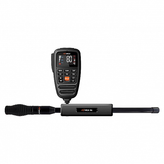 MGX R1 80 Channel IP67 12/24V UHF CB with 3db Antenna Explorer Pack