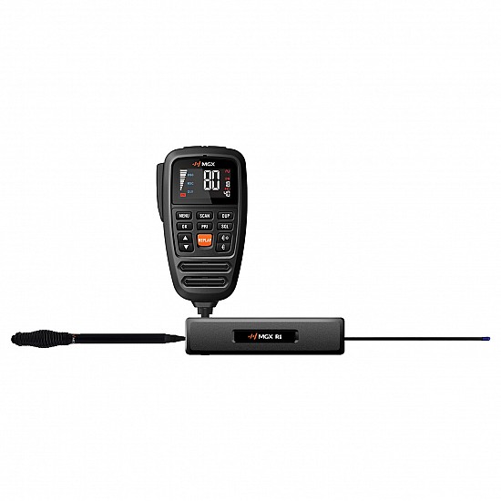 MGX R1 80 Channel IP67 12/24V UHF CB with 6dbi Antenna Wanderer Pack