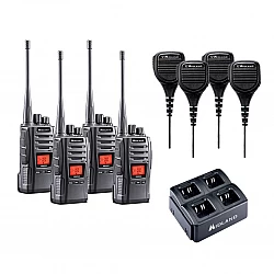 Midland PRO5X-4 5 Watt UHF CB Handheld Tradies 4 Pack Midland PRO5X-4 5 Watt UHF CB Handheld Tradies 4 Pack