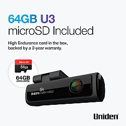 Uniden Dash View 60+ 5K WiFi Dash Cam 64GB Uniden Dash View 60+ 5K WiFi Dash Cam 64GB