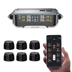 Oricom TPMS10-6E II Tyre Pressure Monitoring System Incl. 6 Sensors with APP Control Oricom TPMS10-6E II Tyre Pressure Monitoring System Incl. 6 Sensors with APP Control